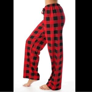 ❤️3X20 STARS ABOVE Women Red/ Black Plaid Pijama Pants | XS